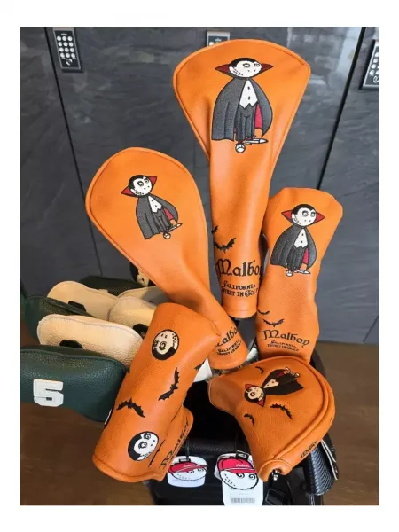 (정품)말본커버 버킷 오렌지 헤드커버4종+8아이언세트