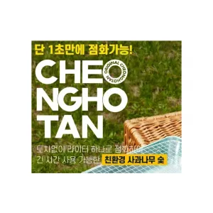 친환경 1급 사과나무 캠핑 바베큐 홍탄숯 1box 100개입