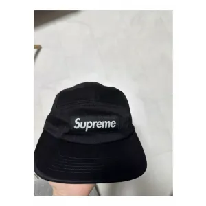 슈프림 워시드 치노 트윌 캠프캡 블랙